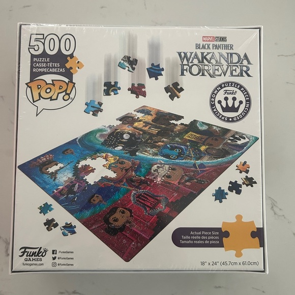 Funko Pop! Marvel Black Panther Wakanda Forever 500-Piece Puzzle – New in Box - Picture 6 of 9